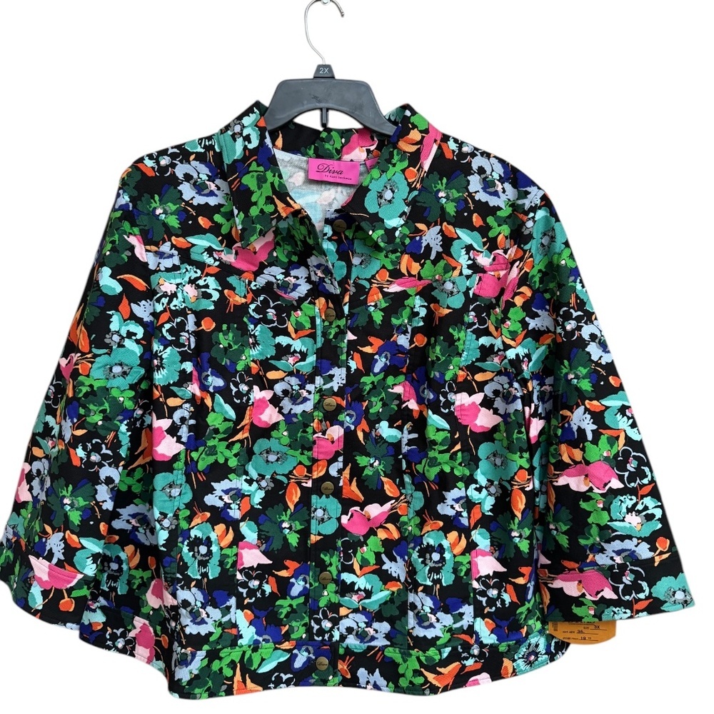 3X Statement Floral Jacket | Maximalist Dopamine Dressing Spring Statement Layer